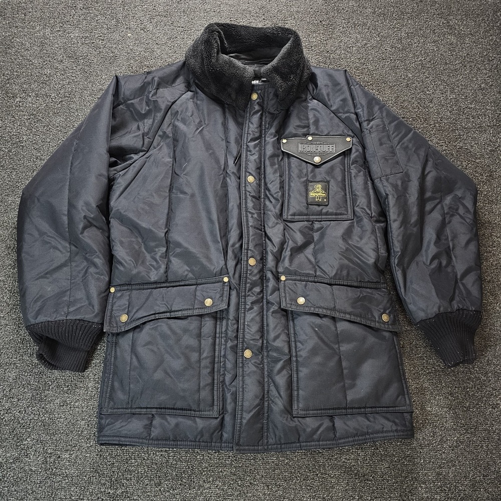REFRIGIWEAR Iron-Tuff Polar Work Jacket Mens Medium Workwear Black Style 0332R